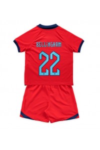 Engeland Jude Bellingham #22 Babytruitje Uit tenue Kind WK 2022 Korte Mouw (+ Korte broeken)